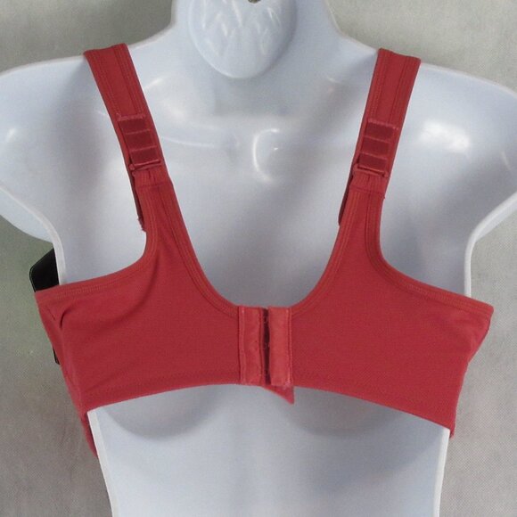 Wacoal Sport Women's High-Impact Underwire Sports Bra, Garnet Rose Red, 34DD - Picture 2 of 10